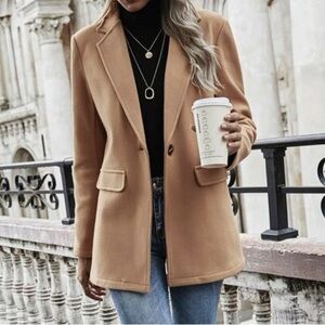 Khaki Flap Detail Blazer